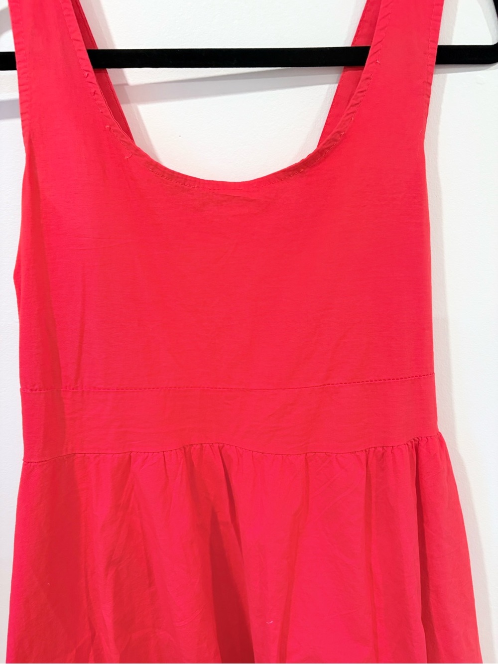 La Piccola Creativa Made in Italy Red Cotton Fit & Flare Bubble Hem Dress M - Picture 6 of 12